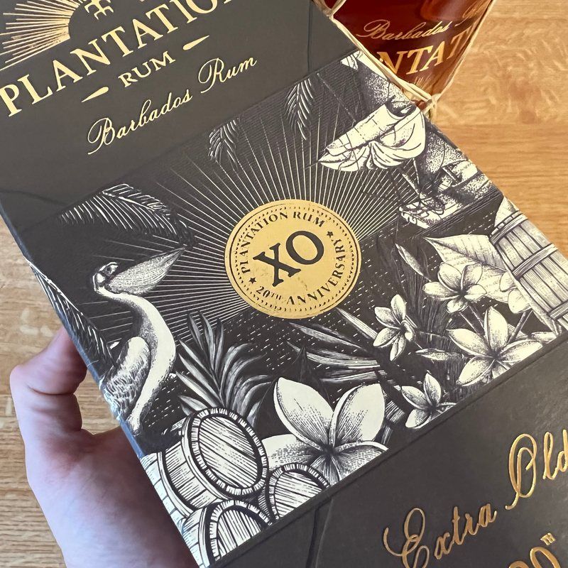 Plantation 20th anniversary 40% - detail krabice