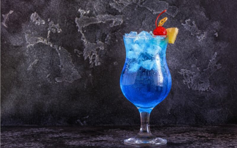 Blue lagoon míchaný drink