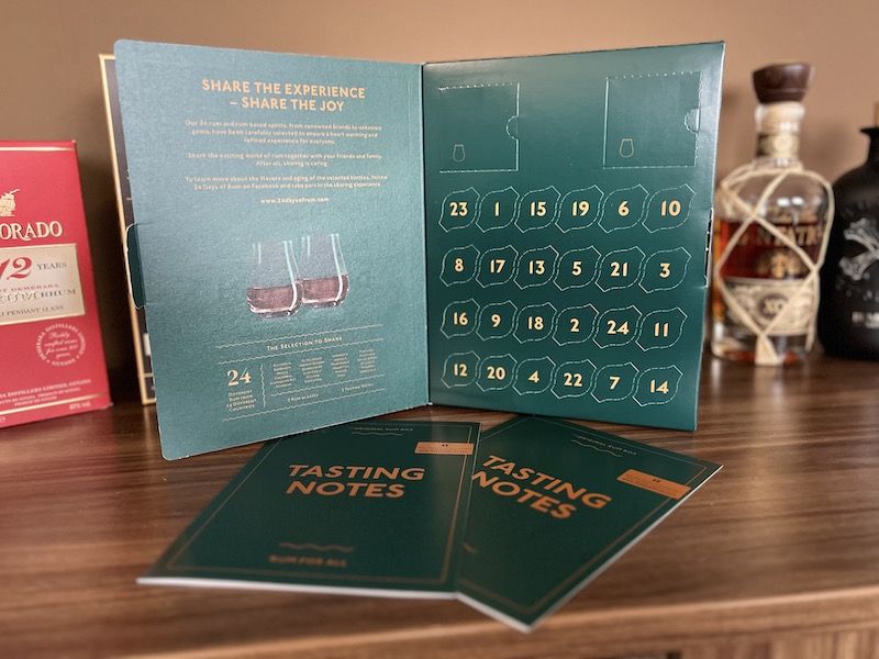 Rumový adventní kalendář – 24 Days of Rum (2022) otevřený