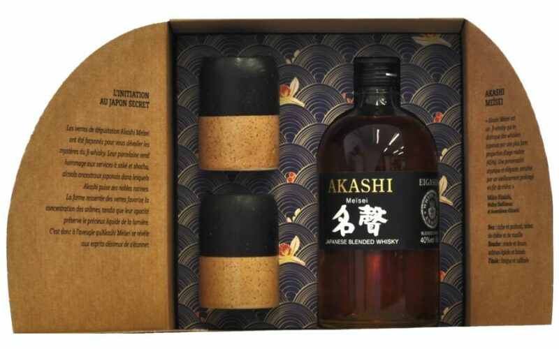 Akashi Meisei + 2 Keramické skleničky 40% 0,5L