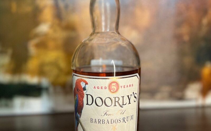 Doorly's 5 letý rum - zadní etiketa