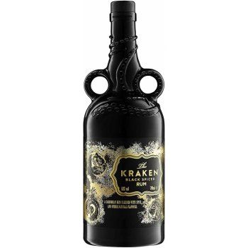 The Kraken Black Spiced Black and White Ceramic LE 40% 0,7 l (holá láhev)