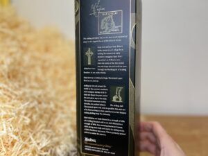 Ardbeg 10 y - detail na zadní část kartonu