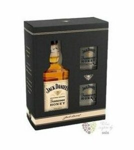 Jack Daniel’s Honey 35% 0,7 l (dárkové balení 2 sklenice)