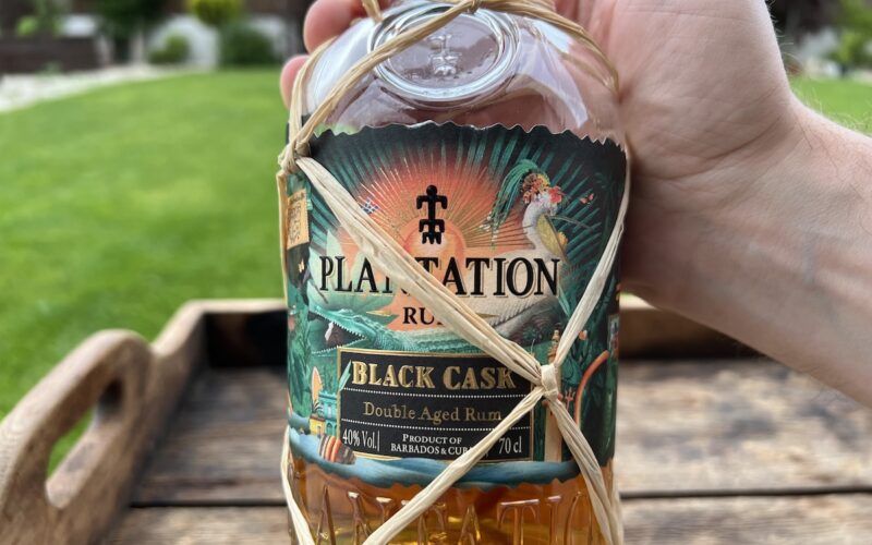detail přední etikety Plantation Black Cask 2022