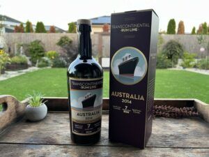 Transcontinental Rum Line Australia 2014 láhev a krabice