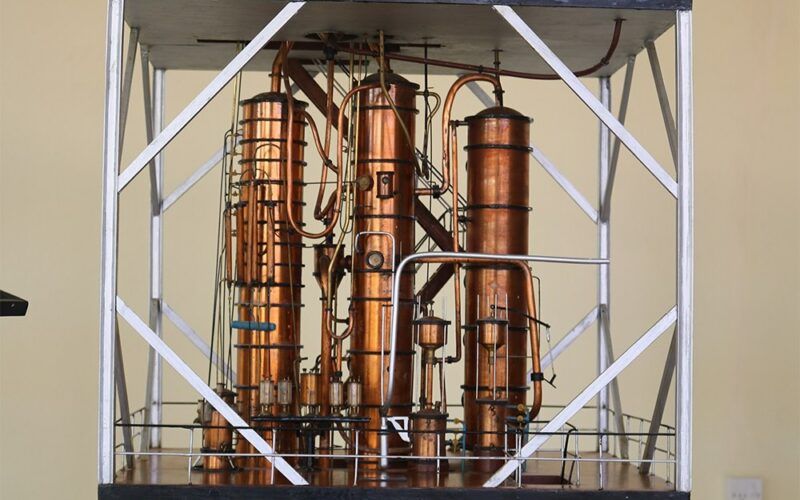 Demerara Distillers - model destilačního zařízení French Savalle still