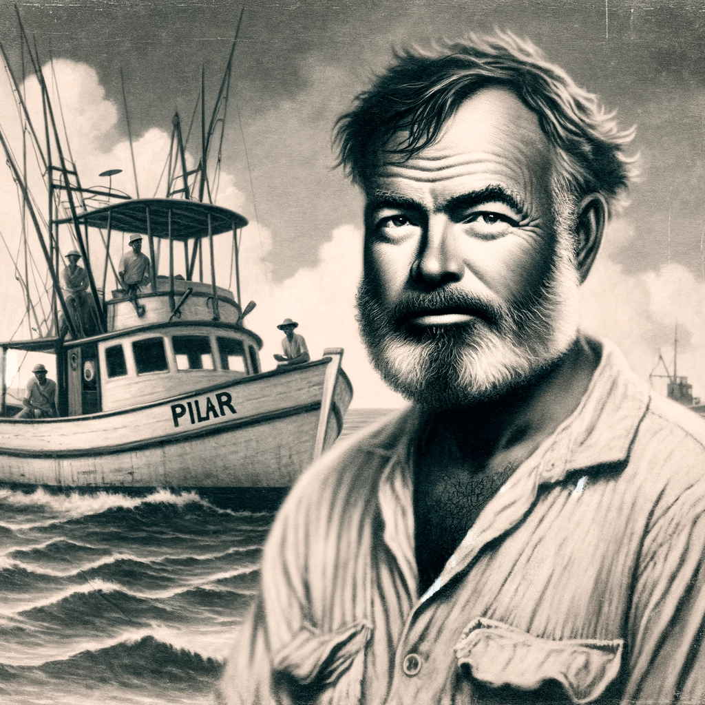 Loď Pilar Ernesta Hemingwaye - ilustrační obrázek