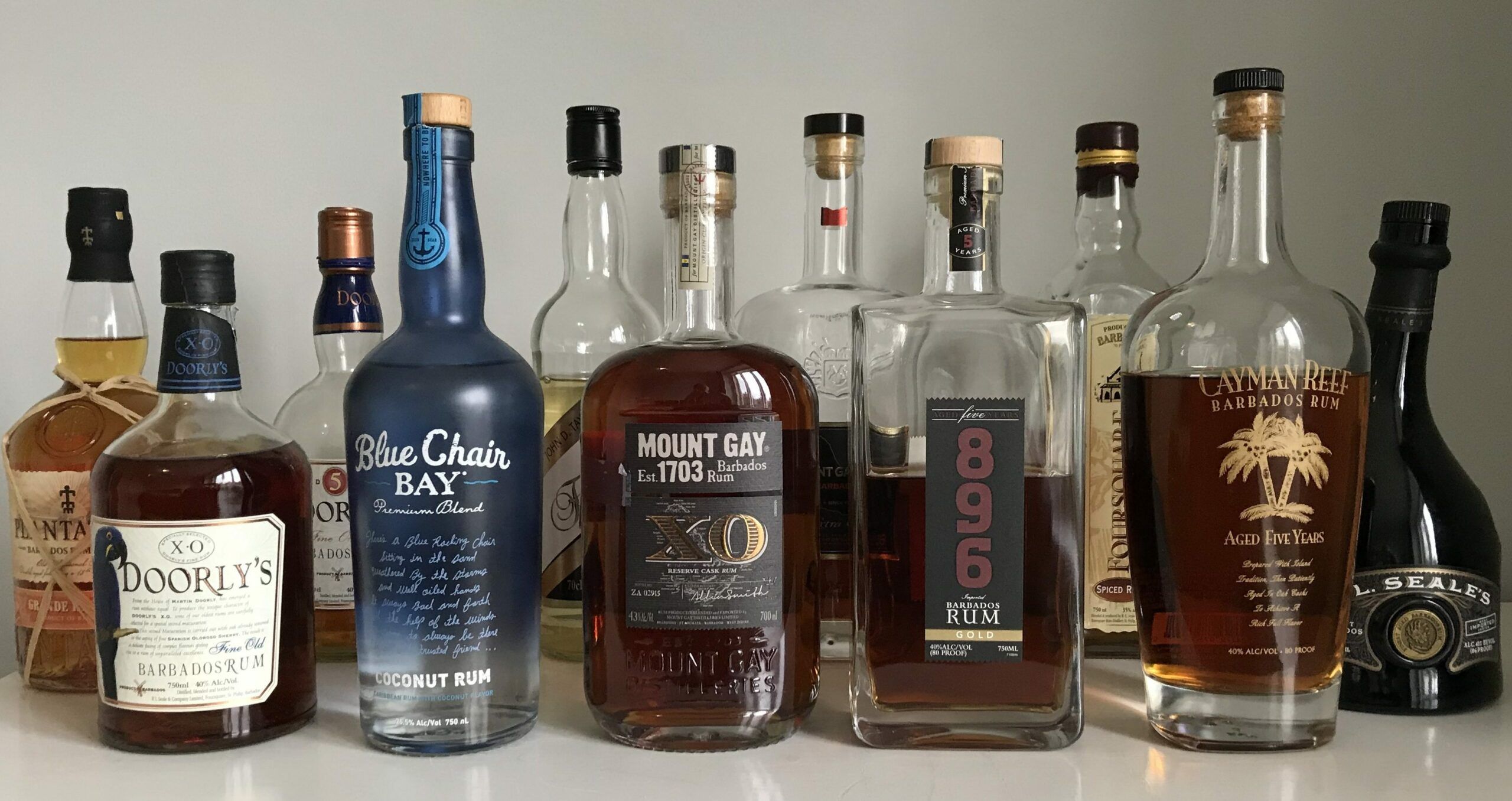 Barbados Rum - několik známých značek bajan rumů