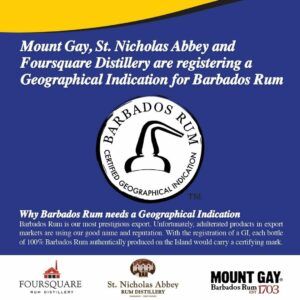 Geografical Indication for Barbados Rum