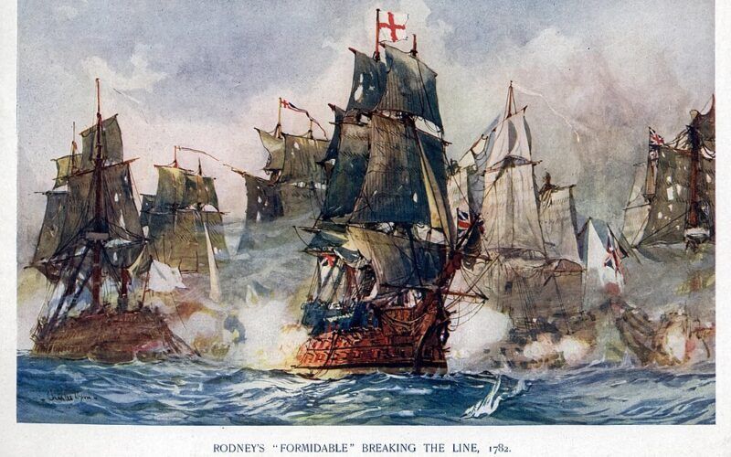 HMS Formidable prelamuje líniu - od Charlesa Edwarda Dixona